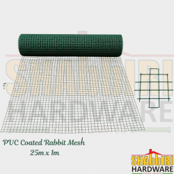 PVC Coated Rabbit Mesh Green 25m x 1m | Rabbit Cage Mesh, Garden Fence & Animal Enclosure Wire Mesh in Nairobi Kenya