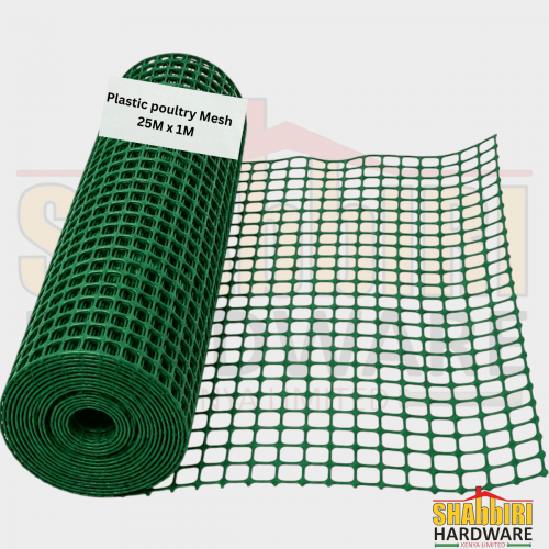 Green Plastic Poultry Mesh 25m x 1m | Chicken Mesh, Garden Fence & Animal Enclosure Net in Nairobi Kenya
