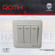 3 GANG 1 WAY SWITCH ROTH