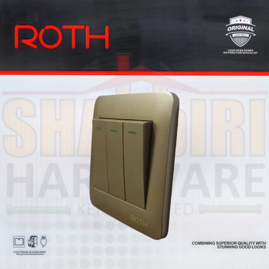 3 GANG 2 WAY SWITCH ROTH