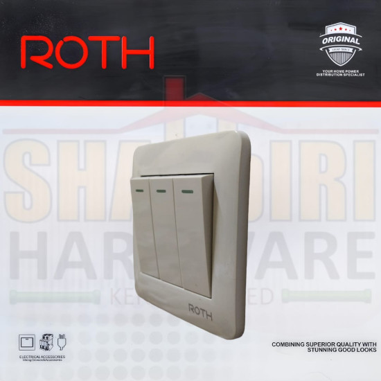 3 GANG 2 WAY SWITCH ROTH