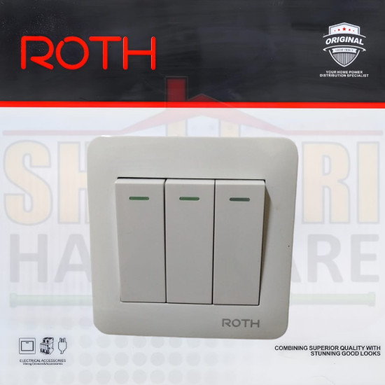 3 GANG 2 WAY SWITCH ROTH