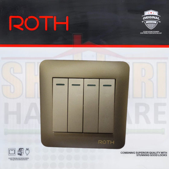 4 GANG 2 WAY SWITCH ROTH