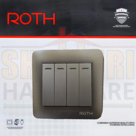 4 GANG 2 WAY SWITCH ROTH