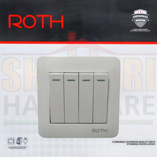 4 GANG 2 WAY SWITCH ROTH