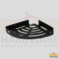 SINGLE CORNER SHELF MIRROR/BLACK K088