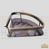 SINGLE CORNER SHELF - ANTIQUE BRASS