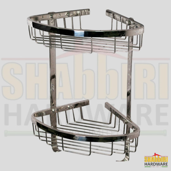 DOUBLE WIRE CORNER SHELF (SS304)
