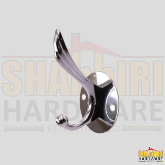 SINGLE COAT HOOK ROUND PLATE, HIGH & LOW HOOK