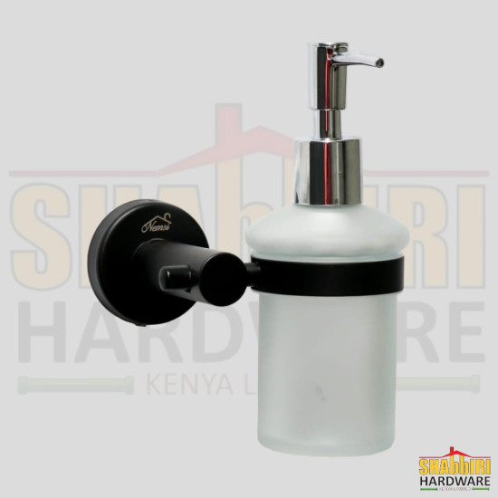 Glass Soap Dispenser 500ml - Black