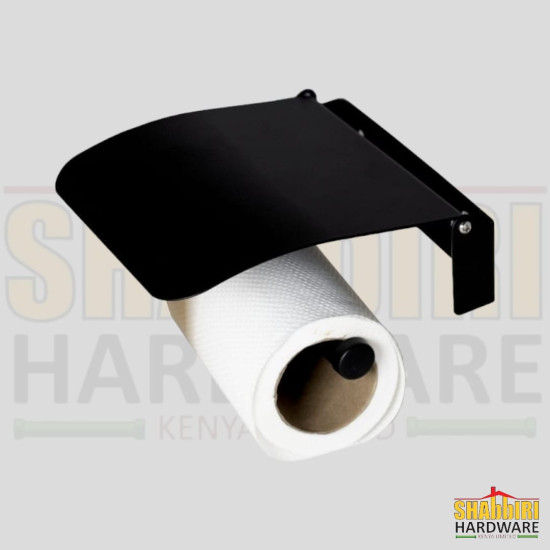 BLACK / CHROME TISSUE HOLDER S013