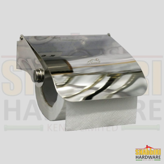 BLACK / CHROME TISSUE HOLDER S013