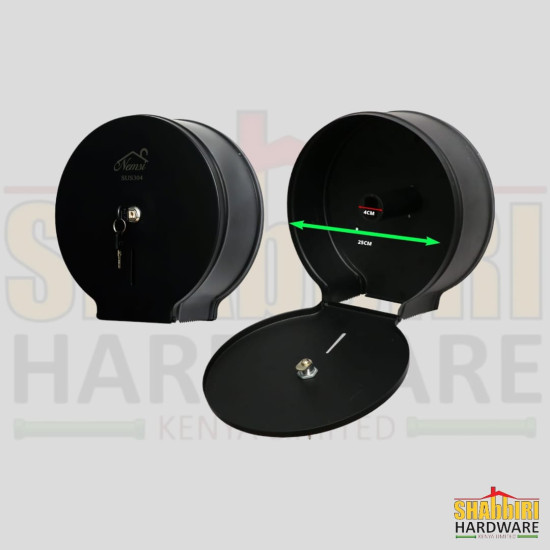 Jumbo Steel Tissue Dispenser (Black)