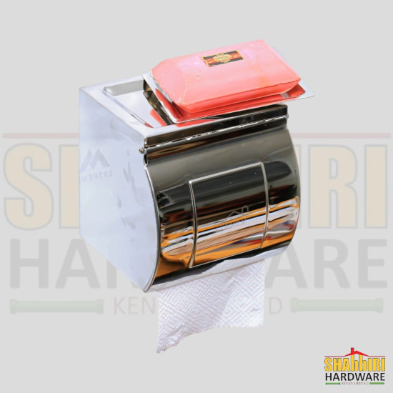 TISSUE HOLDER WITH A SOAP HOLDER - Mirror