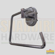 SILVER BATHROOM HAND TOWEL HOLDER OPEN