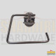 SILVER BATHROOM HAND TOWEL HOLDER OPEN