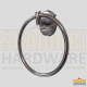 SILVER RING TOWEL HOLDER