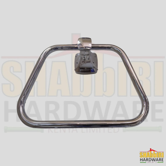 CLOSED SILVER HAND TOWEL HOLDER