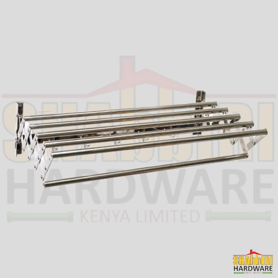 PREMIUM ADJUSTABLE TIER TOWEL RACK (SS304) - MIRROR