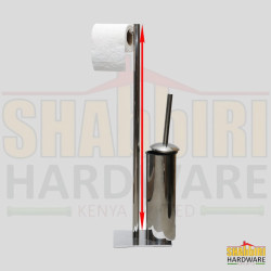  TISSUE HOLDER STAND + CONCEALED TOILET BRUSH