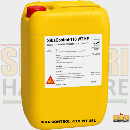 SikaControl®-110 WT KE 25 Litres | Liquid Concrete Water-Repellent Admixture Kenya