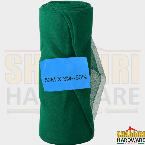 Green Construction Safety Net 50% – 50m x 3m | Building Site Mesh Net, Dust Control & Shade Net in Nairobi Kenya