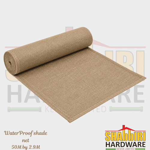 Waterproof Beige Shade Net 50m x 2.9m | Outdoor Sun Protection, Parking Shade & Patio Shade Net in Nairobi Kenya