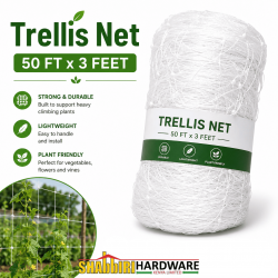 White Trellis Net 50FT x 3FT – Climbing Plant Support Net for Gardens & Farms in Kenya | Shabbiri Hardware