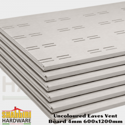 Fiber Cement  Eaves Vent Board 4mm × 600mm × 1200mm | Vent Ceiling Board for Soffits & Roofing Eaves in Kenya
