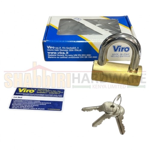VIRO 105 PV CYLINDRICAL PADLOCK 80MM (PATENTED KEYS)