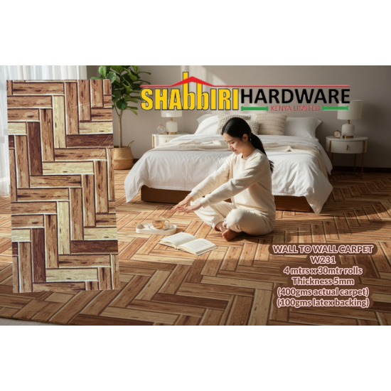 Premium Wall-to-Wall Carpet W231 – 5mm Thick Heavy Duty Soft Carpet Flooring 