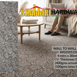 Premium Wall-to-Wall Carpet W025052504-6 – 5mm Thick Heavy Duty Soft Carpet Flooring 