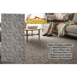 Premium Wall-to-Wall Carpet W025052504-6 – 5mm Thick Heavy Duty Soft Carpet Flooring 