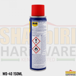 WD-40 Multi-Use Product 150ml Aerosol Spray – Lubricant, Rust Remover & Water Displacer