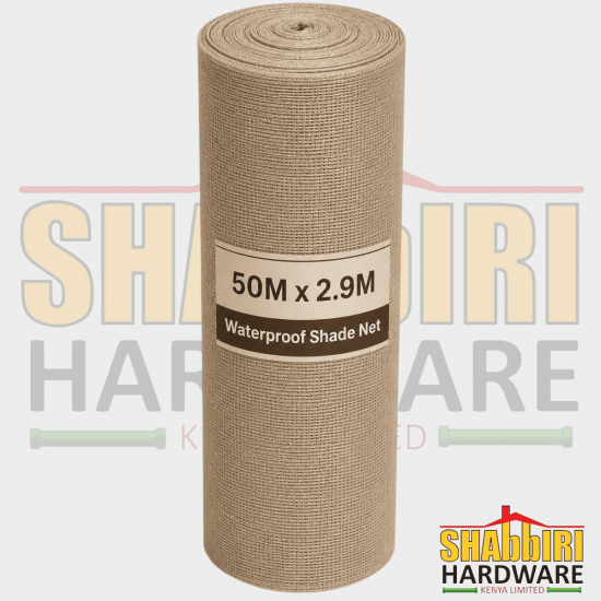 Waterproof Beige Shade Net 50m x 2.9m | Outdoor Sun Protection, Parking Shade & Patio Shade Net in Nairobi Kenya