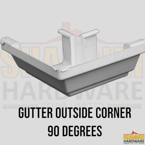 SQUARE GUTTER CORNER EXTERNAL 135 GEGREES - WHITE