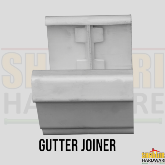 SQUARE GUTTER JOINER -WHITE