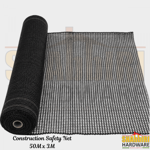Black Construction Safety Net 50M x 3M | Building Site Screening, Dust Control & Privacy Net in Nairobi Kenya