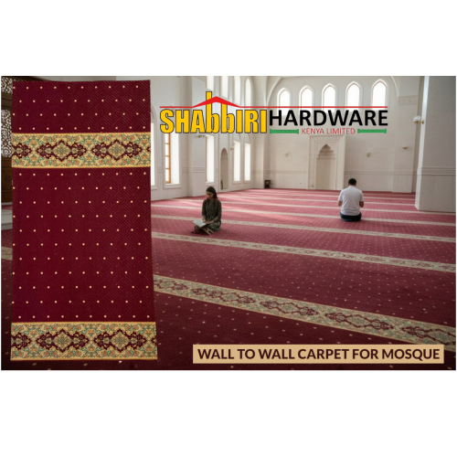 Premium Mosque Wall-to-Wall Carpet – Masjid Prayer Carpet Flooring 