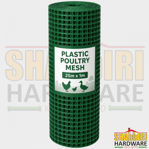 Green Plastic Poultry Mesh 25m x 1m | Chicken Mesh, Garden Fence & Animal Enclosure Net in Nairobi Kenya