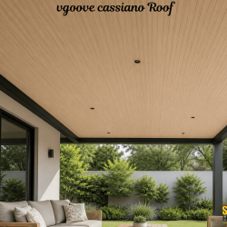 Fiber Cement  V-Groove Cassiano / Cassia Deco Board 8mm × 1200mm × 2400mm In Kenya